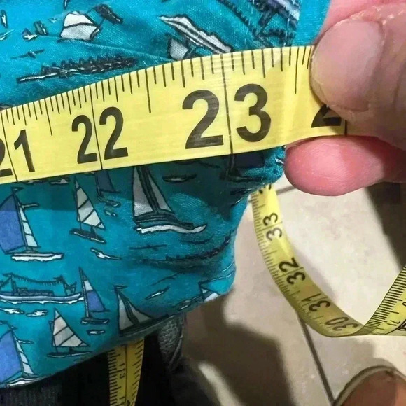 Original Penguin Teens large ๐๐ปBlue Sailboat Print Short Sleeve Button Up - Picture 3 of 6